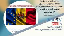 8.03.25, 9:00 | Survivanța tradiției constituționale în tiparele constituționalismului european