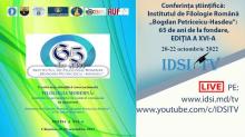 Sedința în plen, (Sesiunea I) - SECȚIUNEA III dr. G. Verebceanu